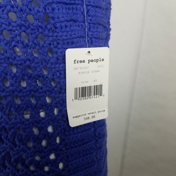 Free People Purple Northern Lights Knit Vest - Picture 5 of 7